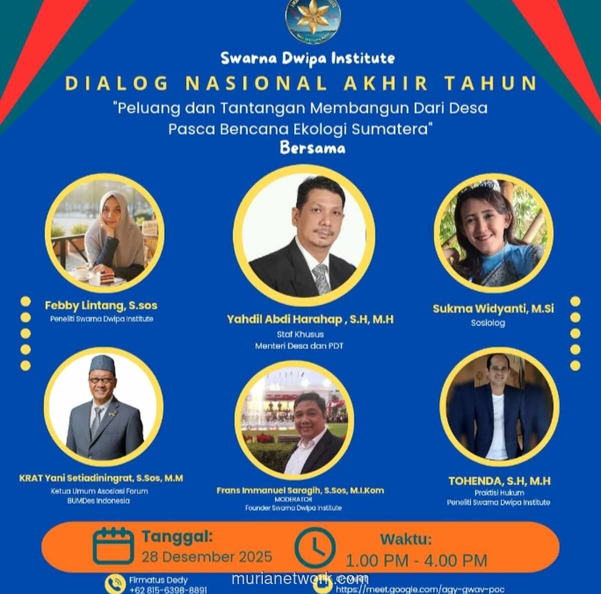 Dialog Nasional Soroti Pemulihan Desa Pasca Bencana untuk Persiapan Indonesia Emas