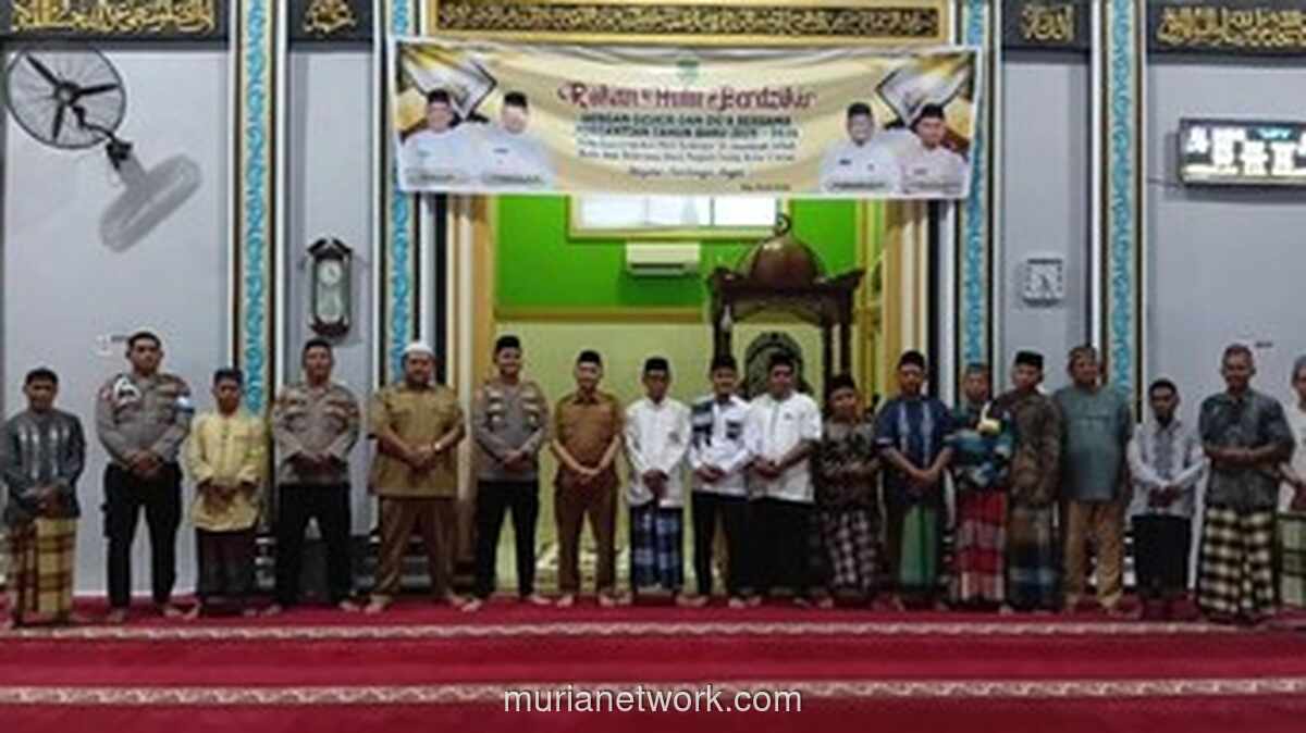 Polisi dan Warga Rokan Hulu Awali Tahun Baru dengan Dzikir Bersama
