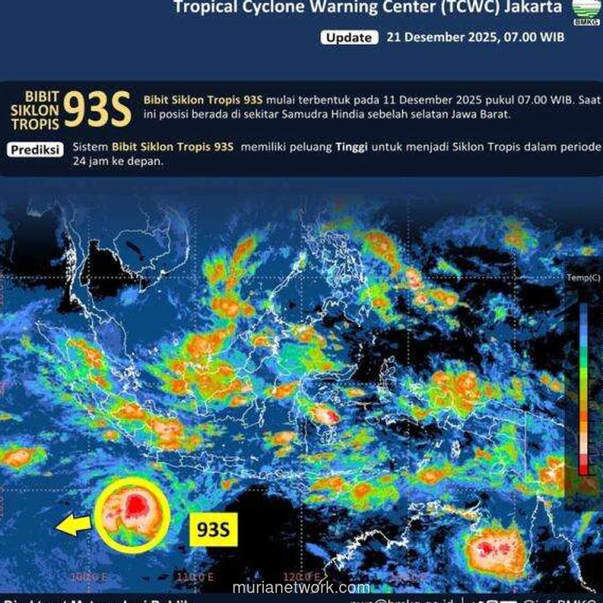 BMKG Siagakan Dua Belas Perairan, Gelombang Capai Empat Meter