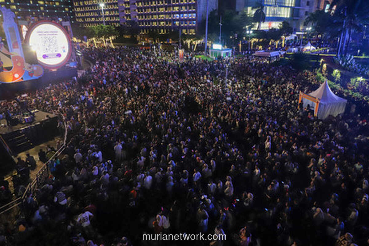 Malam Tanpa Kembang Api di Bundaran HI, Solidaritas Menggantikan Gemerlap