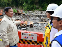 Prabowo Turun Langsung, Pantau Perbaikan Jalan Lembah Anai Pascabencana