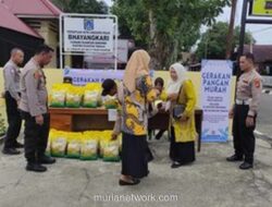 Polres Kuansing Gencar Salurkan Beras Murah, 122 Ton Sudah Tersalur