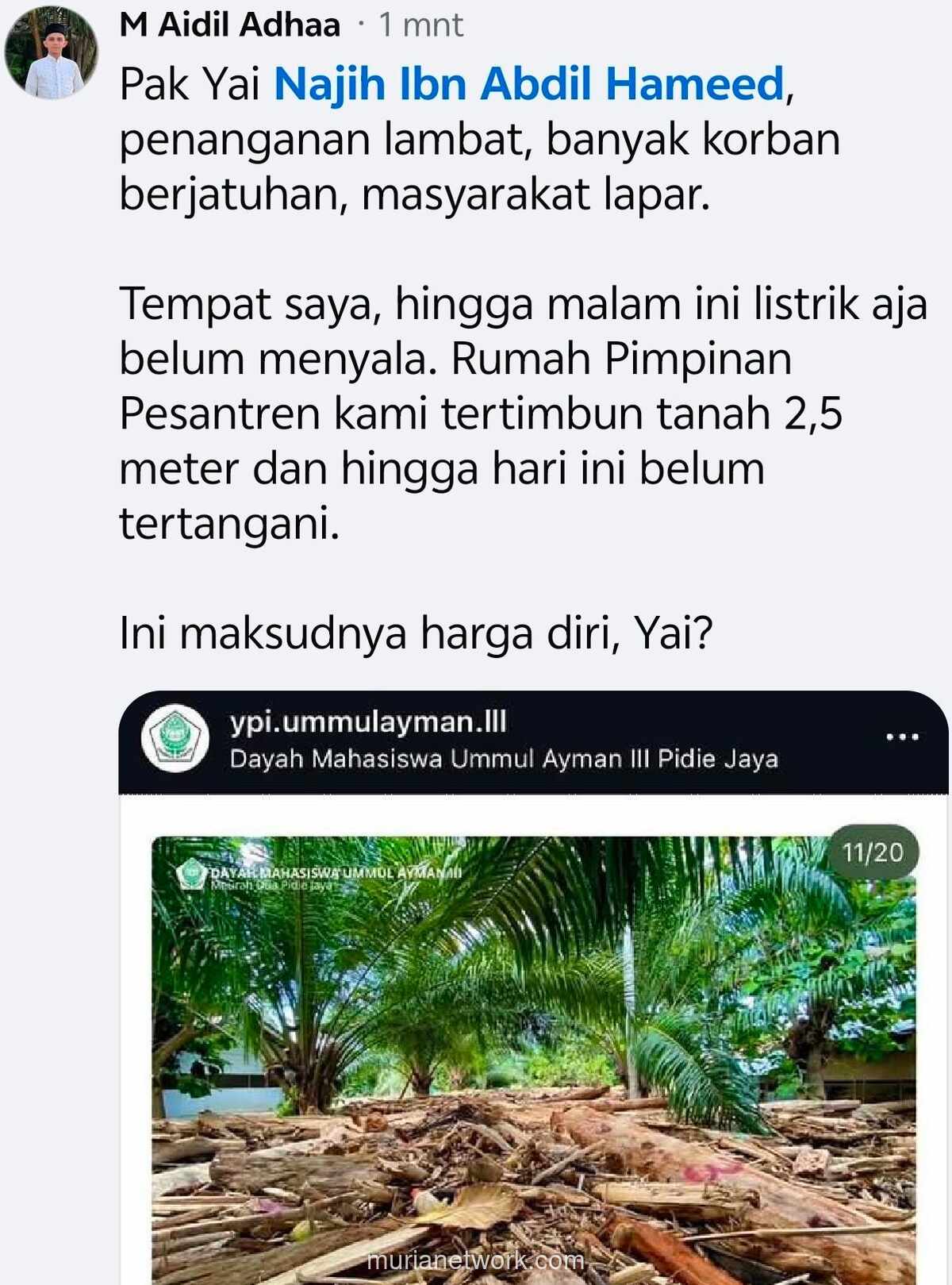 Di Balik Reruntuhan, Sebuah Pertanyaan Menggantung: Ini Harga Diri, Yai?