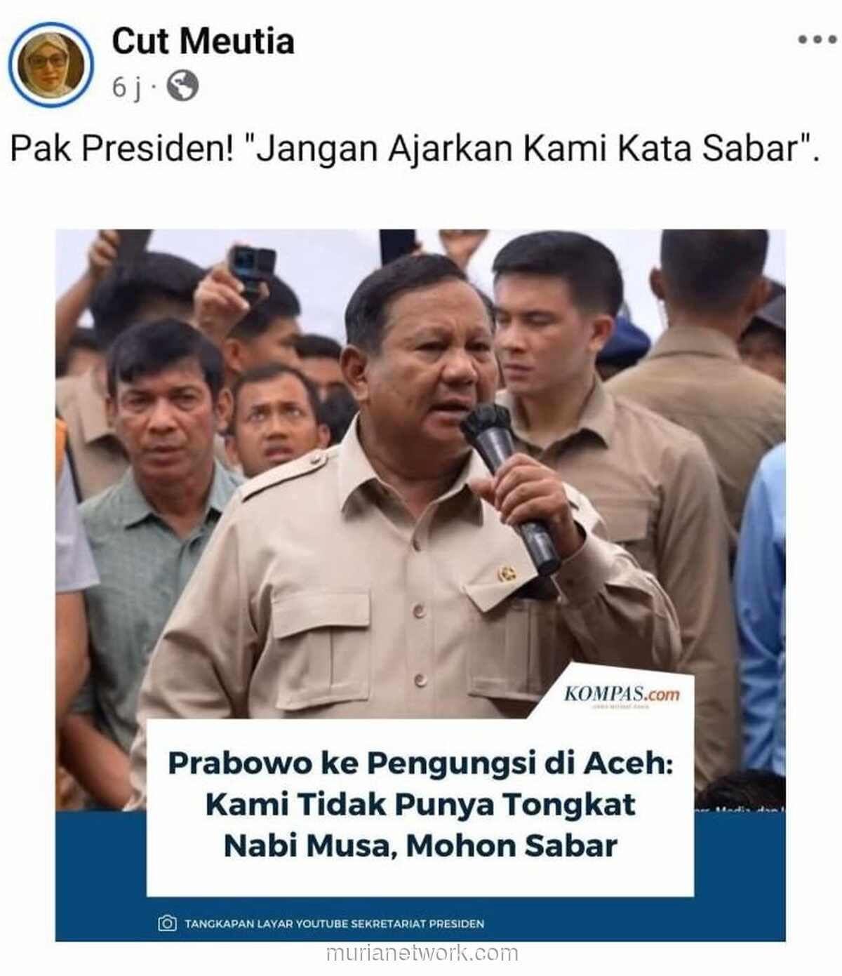 Jangan Ajarkan Sabar pada Kami, Pak Presiden!