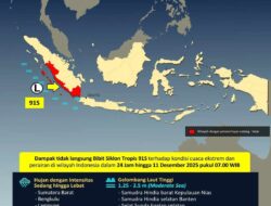 BMKG Waspadai Dampak Tak Langsung Bibit Siklon 91S di Barat Sumatera