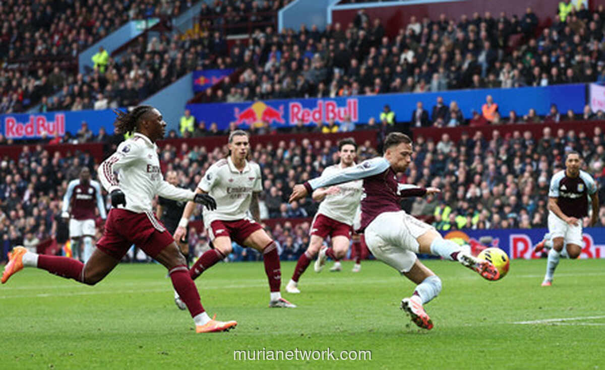 Drama Injury Time, Arsenal Tersungkur di Villa Park