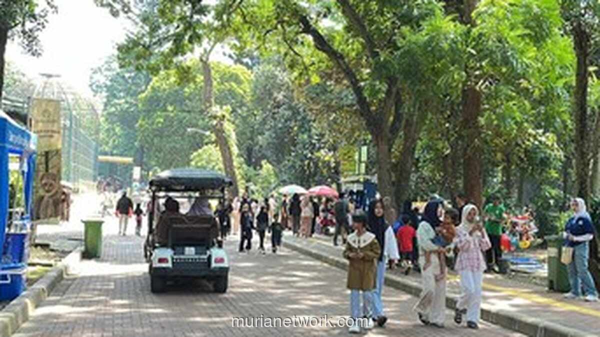Ragunan Ramai oleh Rombongan Kelasra di Libur Natal