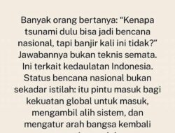 Kedaulatan atau Nyawa: Saat Polemik Bantuan Asing Mengabaikan Darurat Bencana