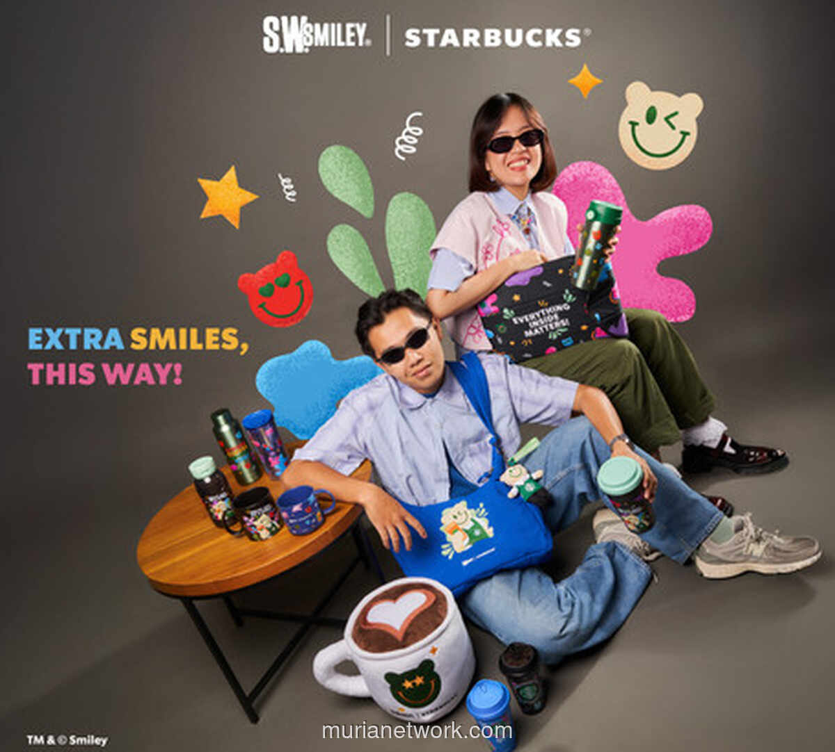 Starbucks dan S.W.Smiley Hadirkan Koleksi Merchandise untuk Rayakan Kebahagiaan Sederhana
