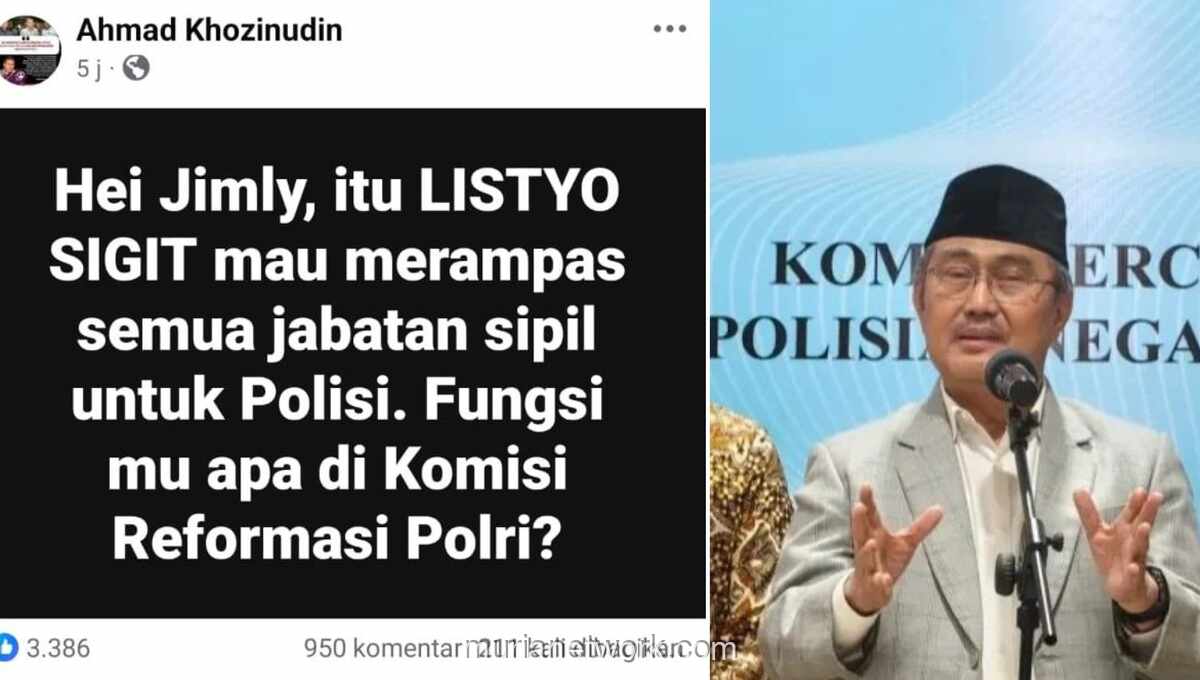 Reformasi Polri Mandek, Jimly Diam Sementara Sigit Reger Jabatan Sipil