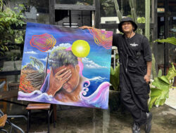 Lukisan Insomnia, Solidaritas Seniman Landak untuk Korban Banjir Aceh