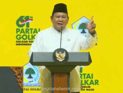 Prabowo Soroti 50 Helikopter Tangani Bencana dan Capaian 49 Juta Porsi Makan Gratis di HUT Golkar