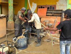 Sumur Bor Polri Mulai Mengalirkan Harapan di Aceh Tamiang