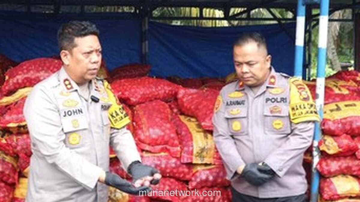 19,5 Ton Bawang Ilegal Digagalkan Polairud di Perairan Pelalawan
