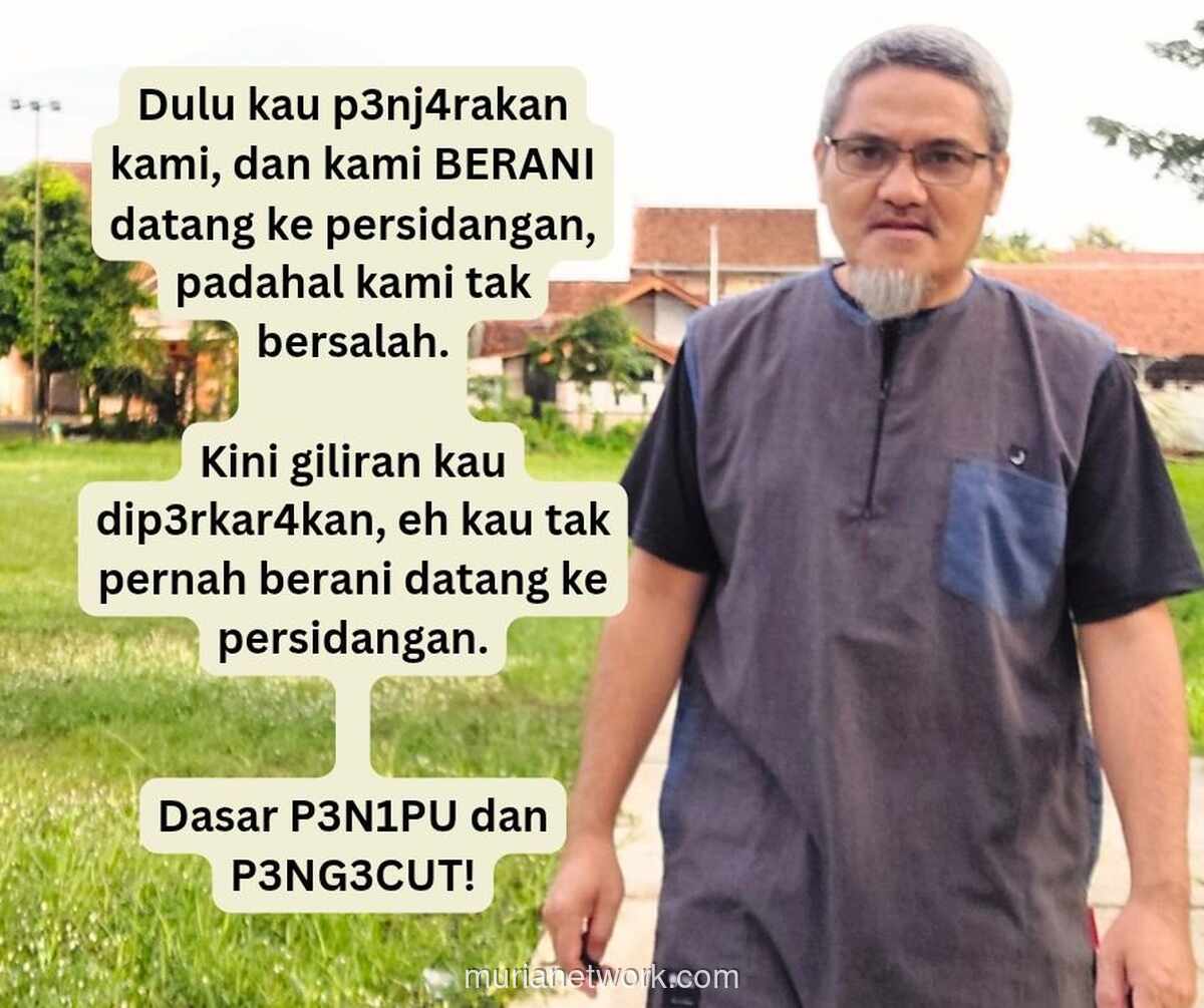 Jonru Ginting Sindir Firaun Jawa yang Tak Hadir di Persidangan