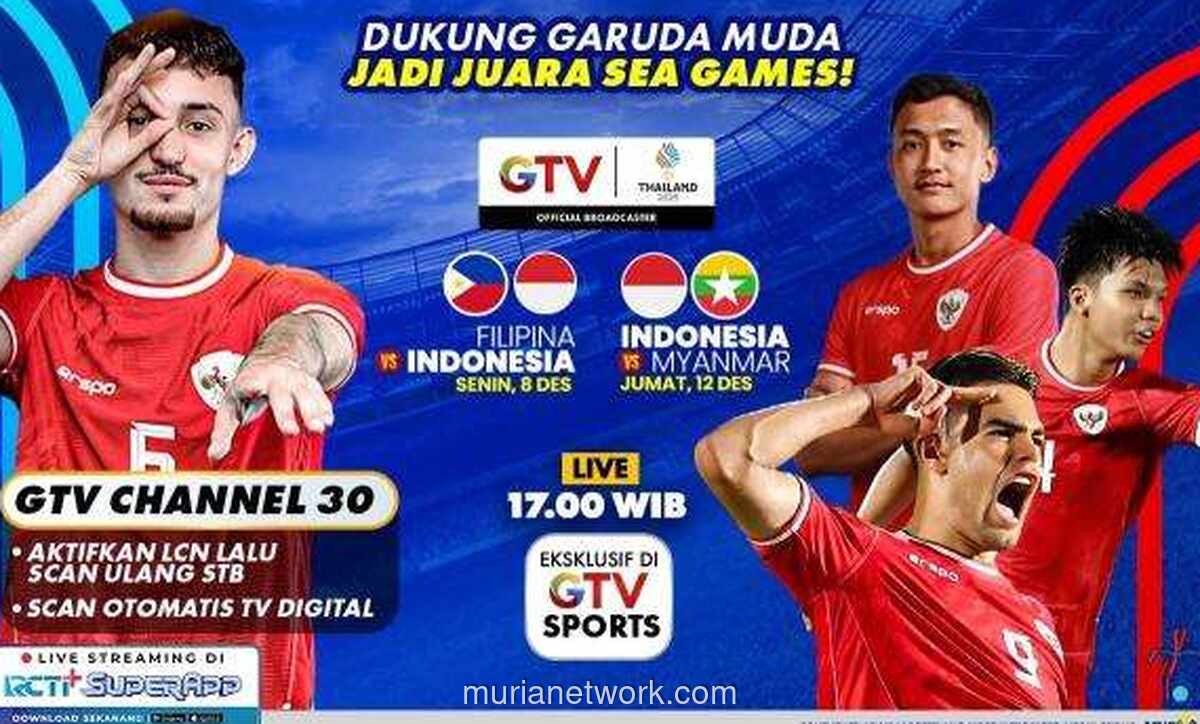GTV Siarkan Langsung Laga Berat Garuda Muda Lawan Filipina di SEA Games 2025