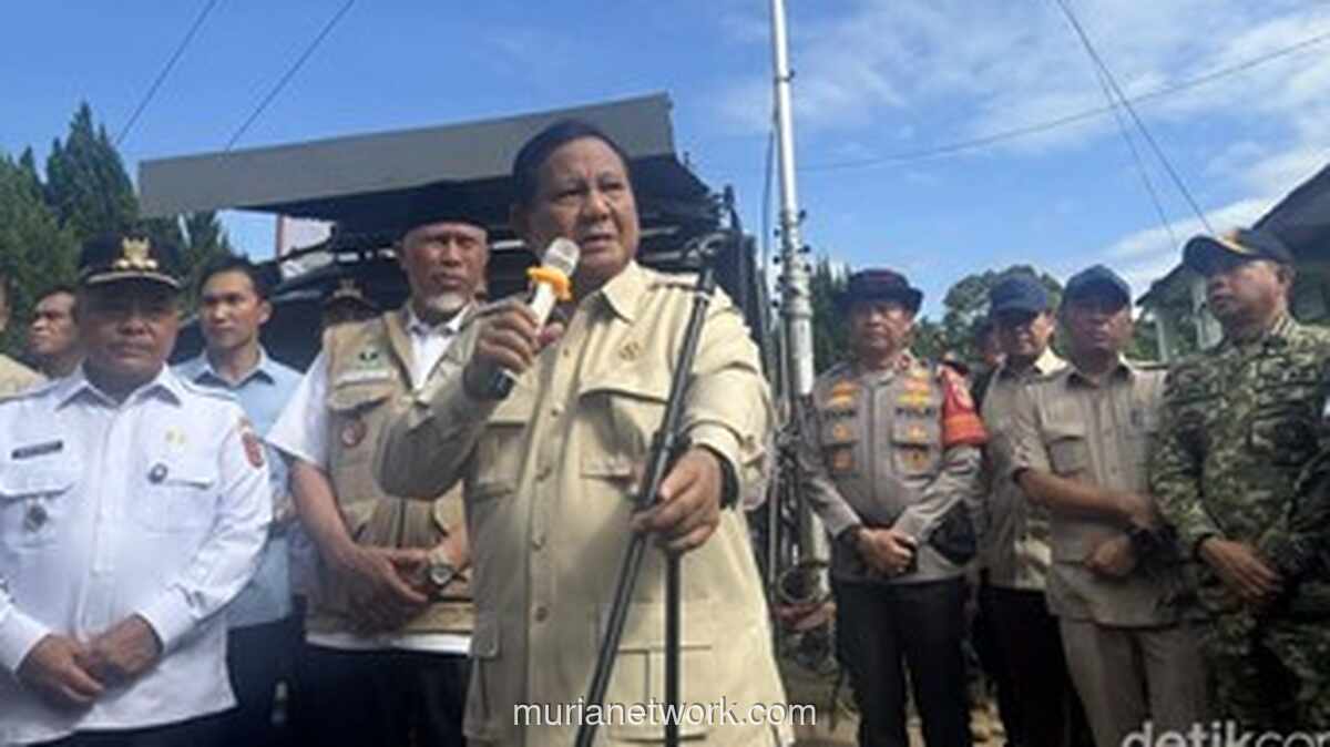 Prabowo Targetkan Hunian Sementara Korban Banjir Agam Rampung dalam Sebulan