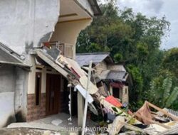 Amukan Hujan dan Angin di Puncak Bogor, Tiga Rumah Amblas Terseret Longsor