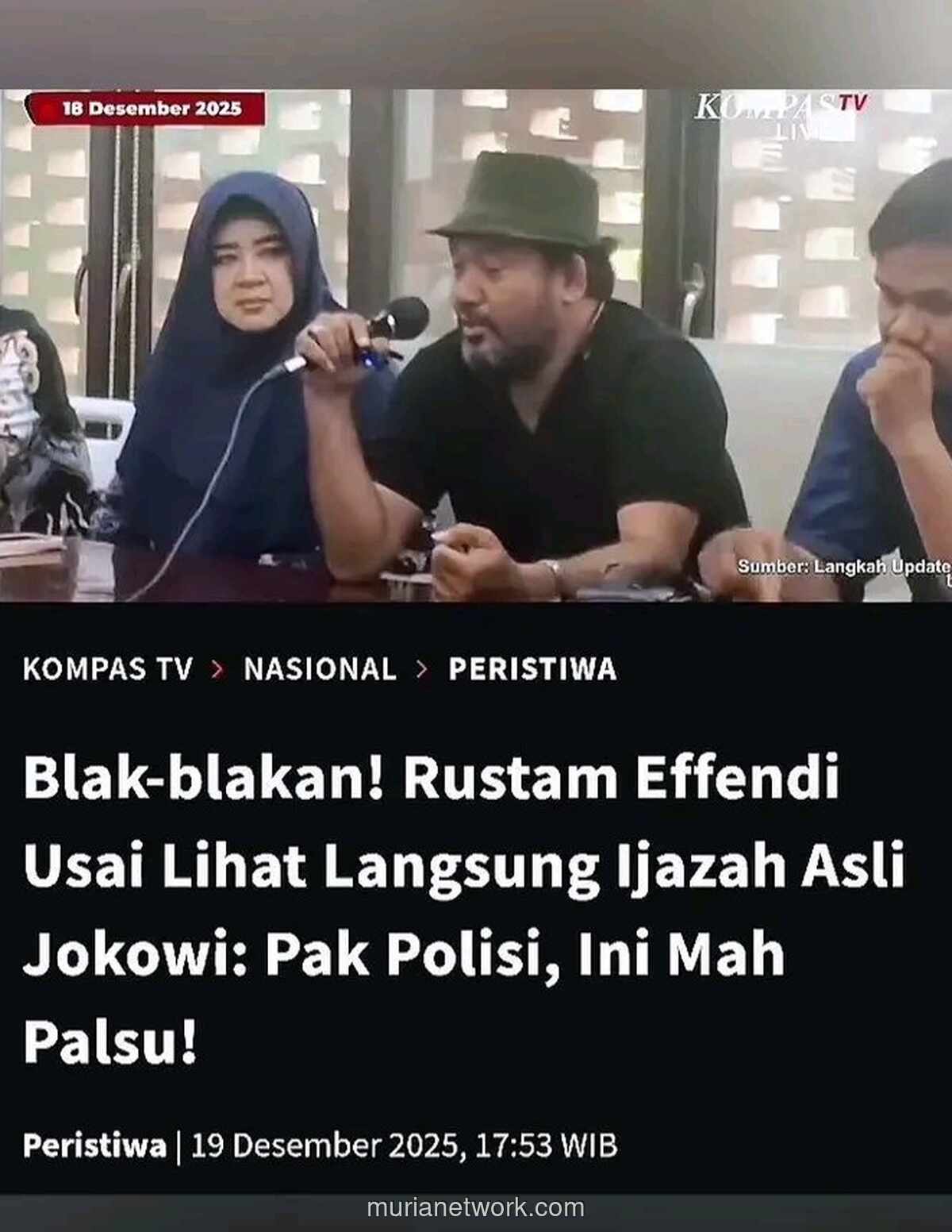 Rustam Effendi Klaim Foto di Ijazah Jokowi Palsu: Lihat Saja Mulut dan Kacamatanya