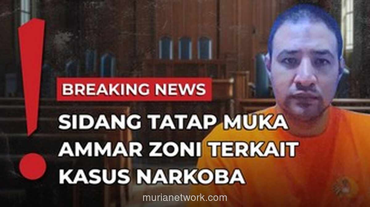 Ammar Zoni Akhirnya Hadir Langsung di Sidang Narkoba
