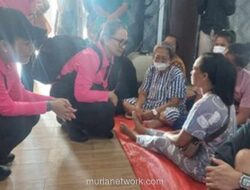 Senyum Kembali di Tenda Pengungsian, Ketum Bhayangkari Hibur Korban Banjir Tapteng