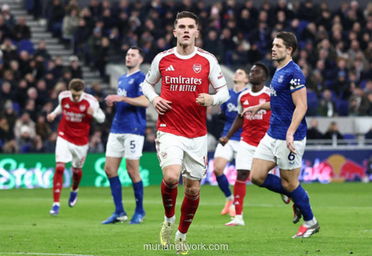 Gyokeres Eksekusi Penalti, Arsenal Puncaki Klasemen Usai Tundukkan Everton