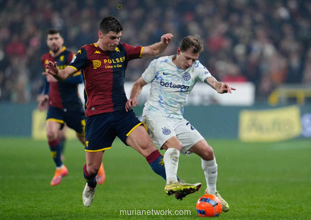 Inter Milan Kokoh di Puncak Usai Taklukkan Genoa di Stadio Luigi Ferraris
