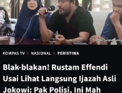 Rustam Effendi Klaim Ijazah Jokowi Palsu Usai Lihat Dokumen di Polda