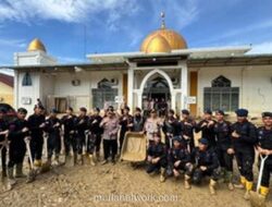 Masjid Syuhada Kembali Suci, Usai Brimob Keruk Sisa Banjir Aceh Tamiang