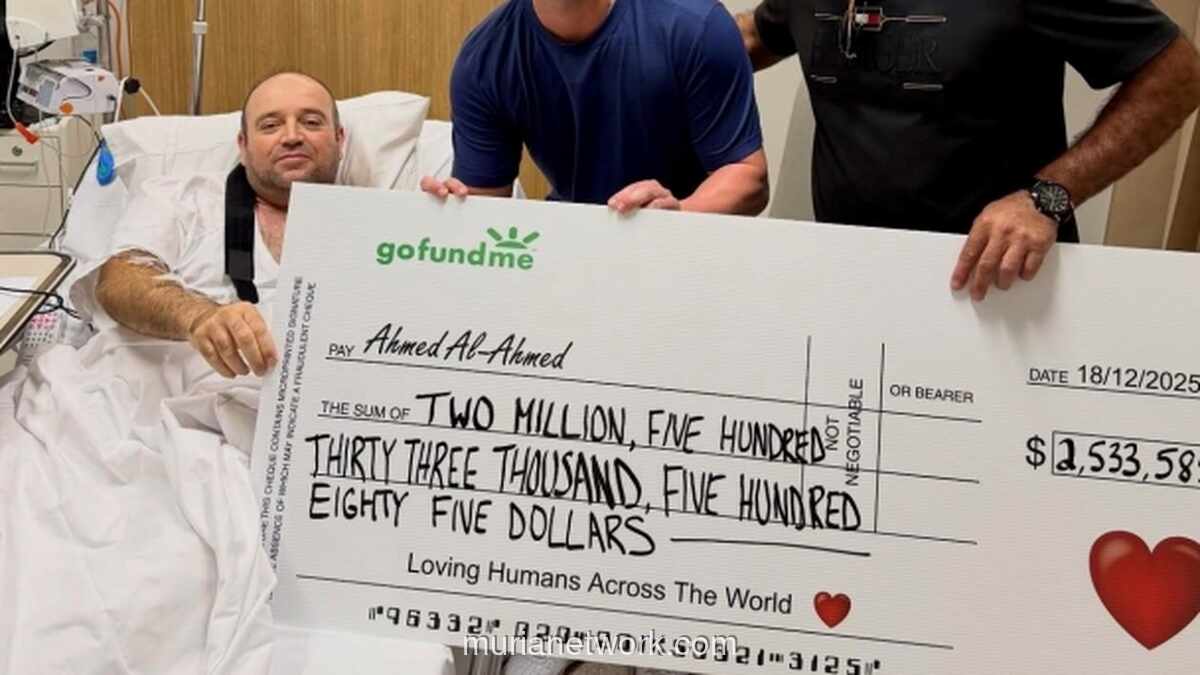 Pahlawan Muslim di Bondi: Donasi Rp 41,7 Miliar Mengalir untuk Penyelamat Yahudi