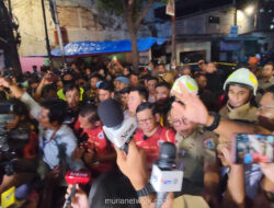 Gubernur Pramono Anung Janji Tanggung Semua Biaya Korban Kebakaran Gedung Terra Drone