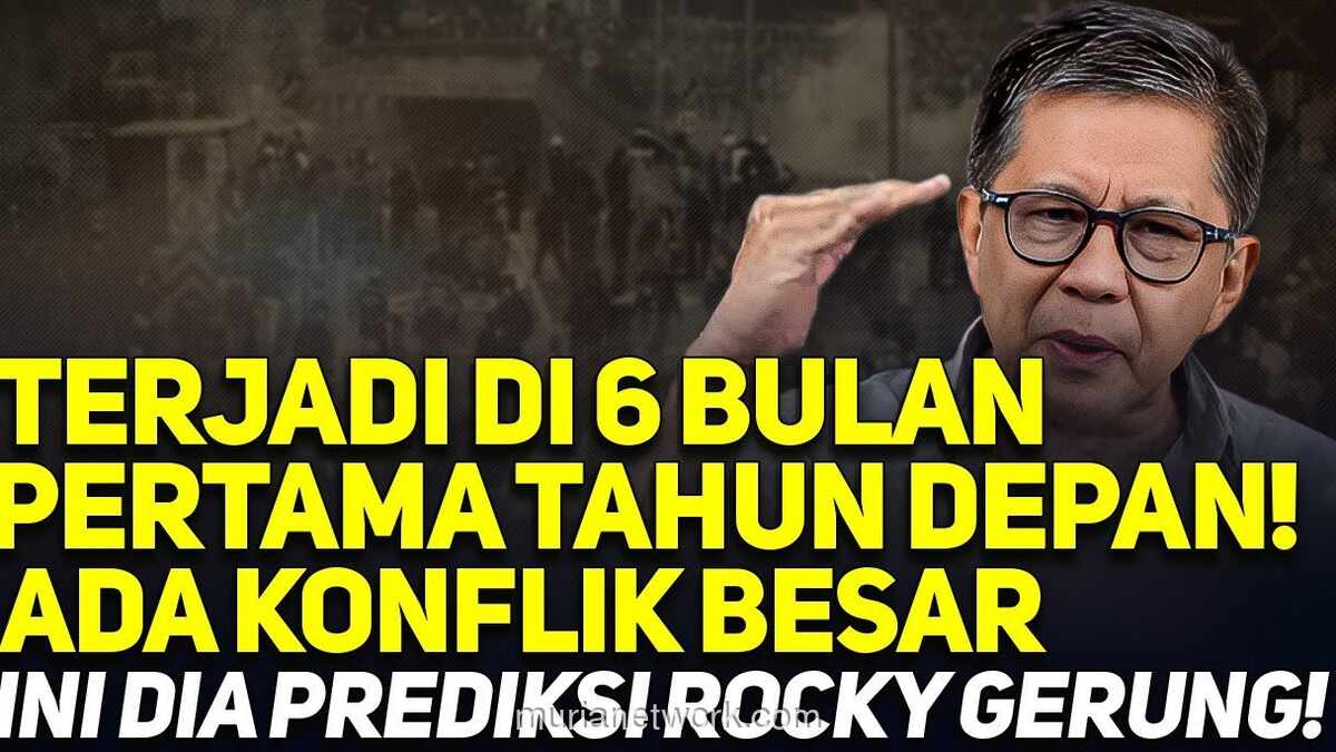 Rocky Gerung Ramalkan 2026: Baku Tembak Elit dan Piring Kosong Rakyat