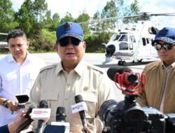 Prabowo Tinjau Banjir Bandang, Serukan Aksi Nyata Hadapi Perubahan Iklim