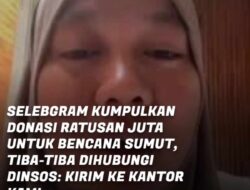 Selebgram Dian Permatasari Geram, Dinsos Langkat Minta Drop Bantuan Banjir ke Kantor