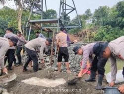 Jembatan Penghubung Akhirnya Dibangun Brimob, Warga Soppeng Lepas dari Rakit Darurat