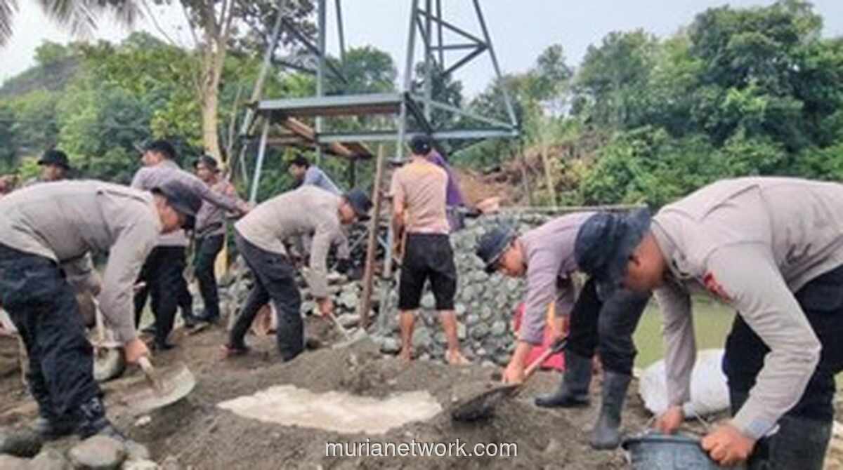 Jembatan Penghubung Akhirnya Dibangun Brimob, Warga Soppeng Lepas dari Rakit Darurat