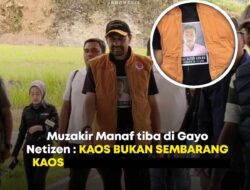 Mualem Tinjau Banjir, Kaos Bergambar Tokoh GAM Tuai Sorotan