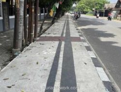 Trotoar Kuning yang Viral di Tangsel Kini Kembali Abu-abu, Guiding Block Masih Absen