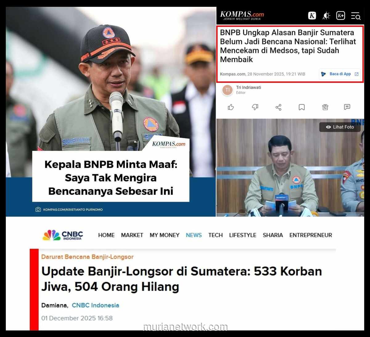 Kepala BNPB dan Kengerian yang Baru Nyata Setelah Kaki Menginjak Lumpur