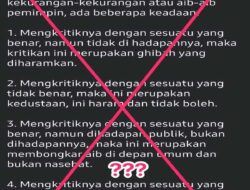 Membedah Kesalahan: Mengkritik Penguasa Bukanlah Ghibah