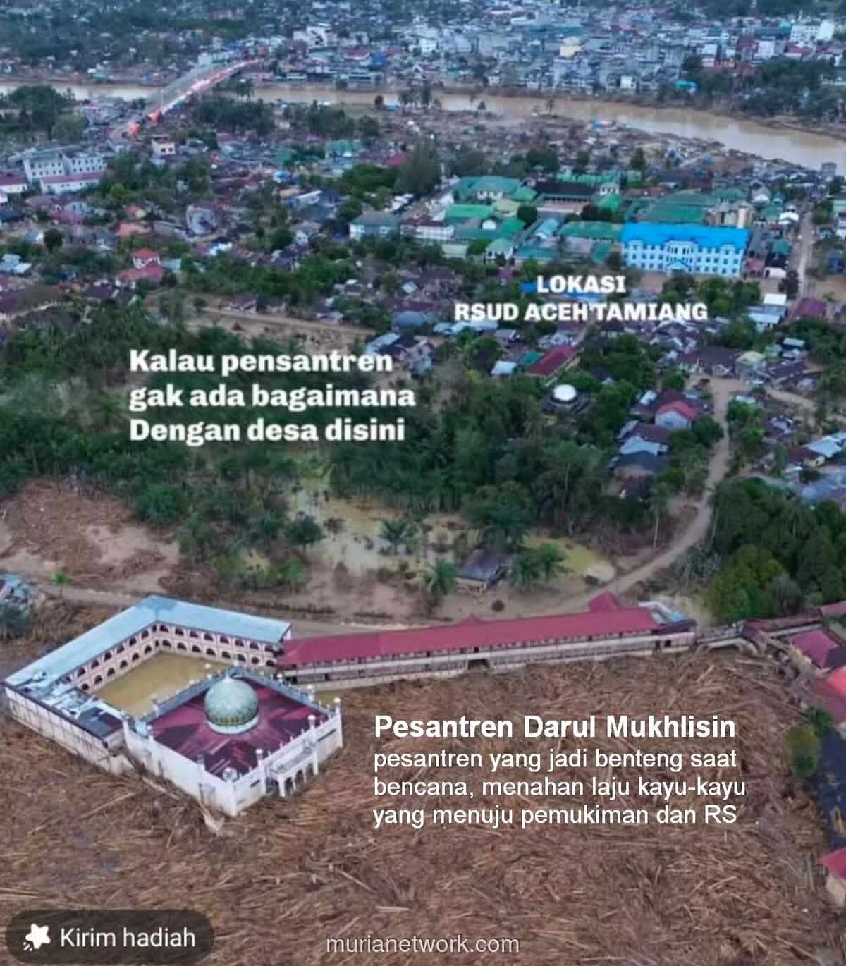 Benteng Kayu: Pesantren Aceh Tamiang Jadi Penyelamat di Tengah Amukan Banjir Bandang