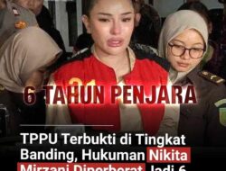Vonisme Berat: Nikita Mirzani Dihukum 6 Tahun Penjara Usai Banding