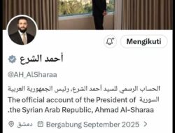 Presiden Suriah Umumkan Pencabutan Sanksi AS Lewat Postingan Perdana di X