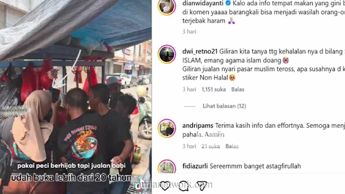 Pedagang Mie Babi Berpeci di Bandung Ditegur, Diwajibkan Pasang Keterangan Jelas