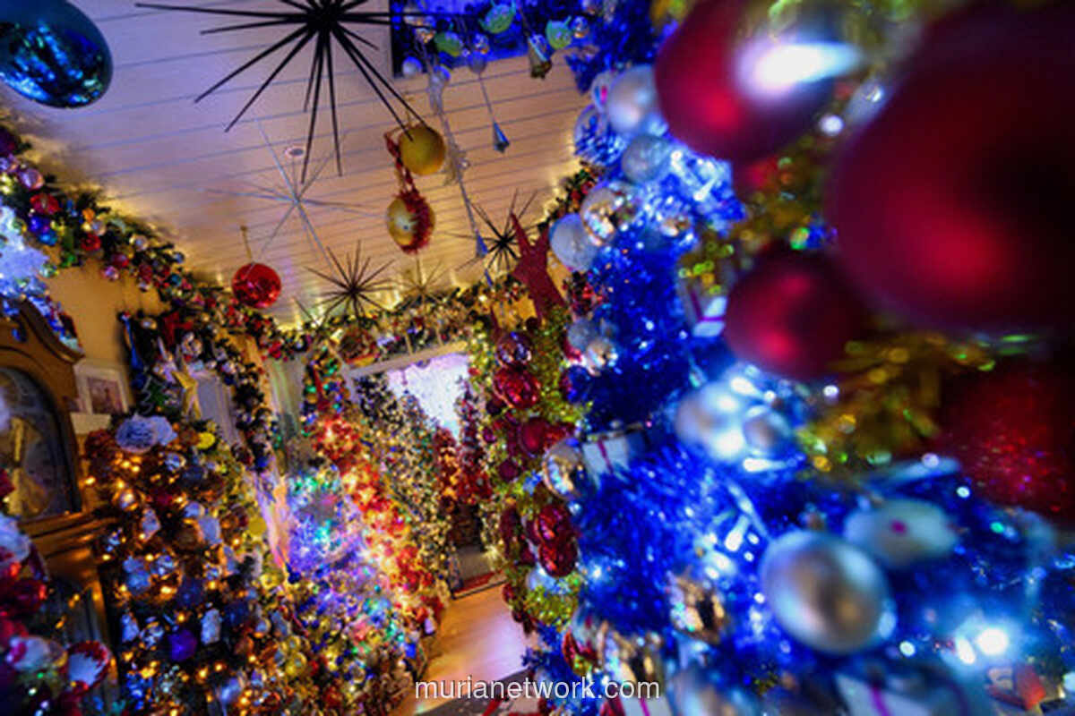 Rumah di Jerman Pecahkan Rekor Dunia dengan 621 Pohon Natal