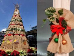 Pohon Natal dari Karung Beras dan Batok Kelapa: Simbol Harmoni di Depan Istiqlal