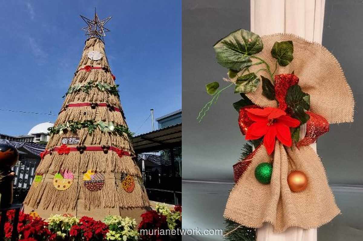 Pohon Natal dari Karung Beras dan Batok Kelapa: Simbol Harmoni di Depan Istiqlal