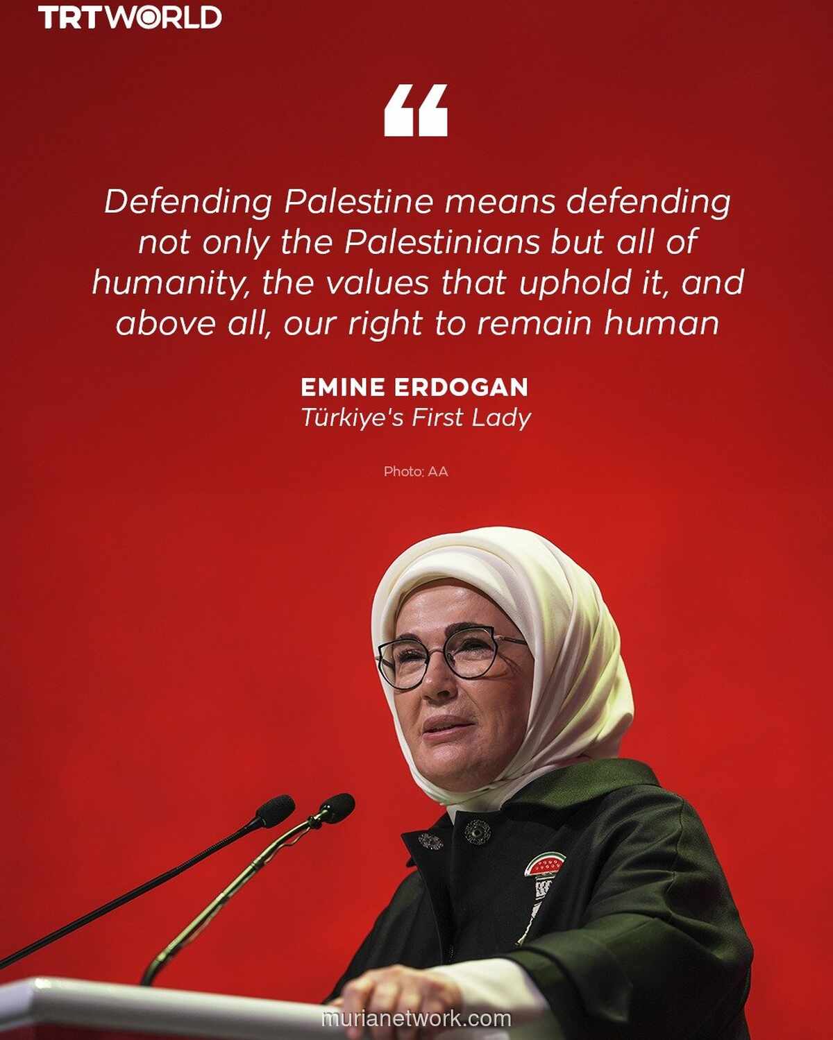 Emine Erdogan: Gaza Akan Bangkit, Seperti Keyakinan yang Tak Pernah Padam di Hati Palestina