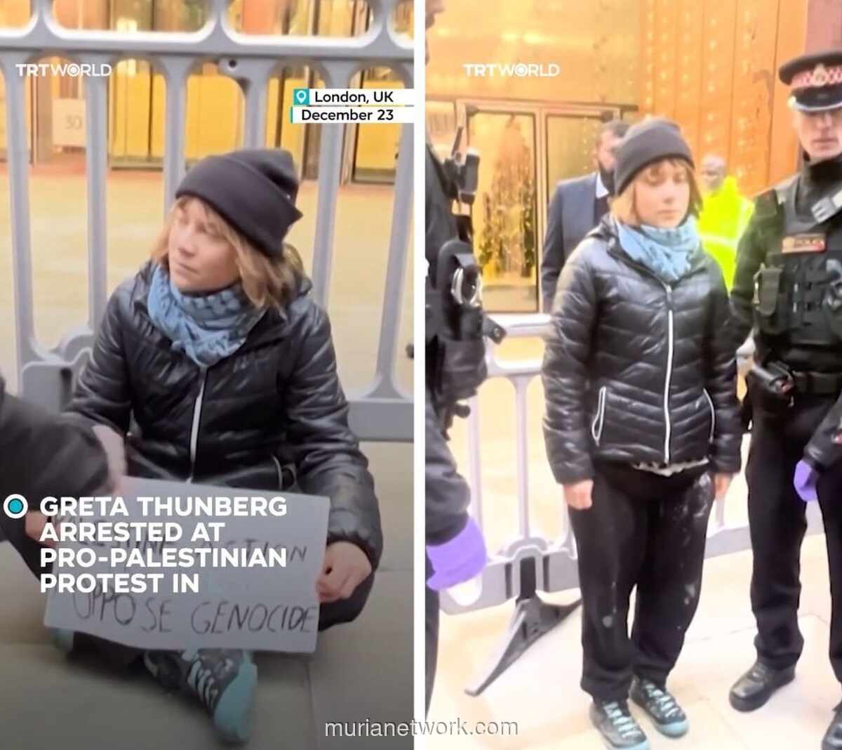 Greta Thunberg Ditahan di London Usai Dukung Kelompok Palestina yang Dilarang
