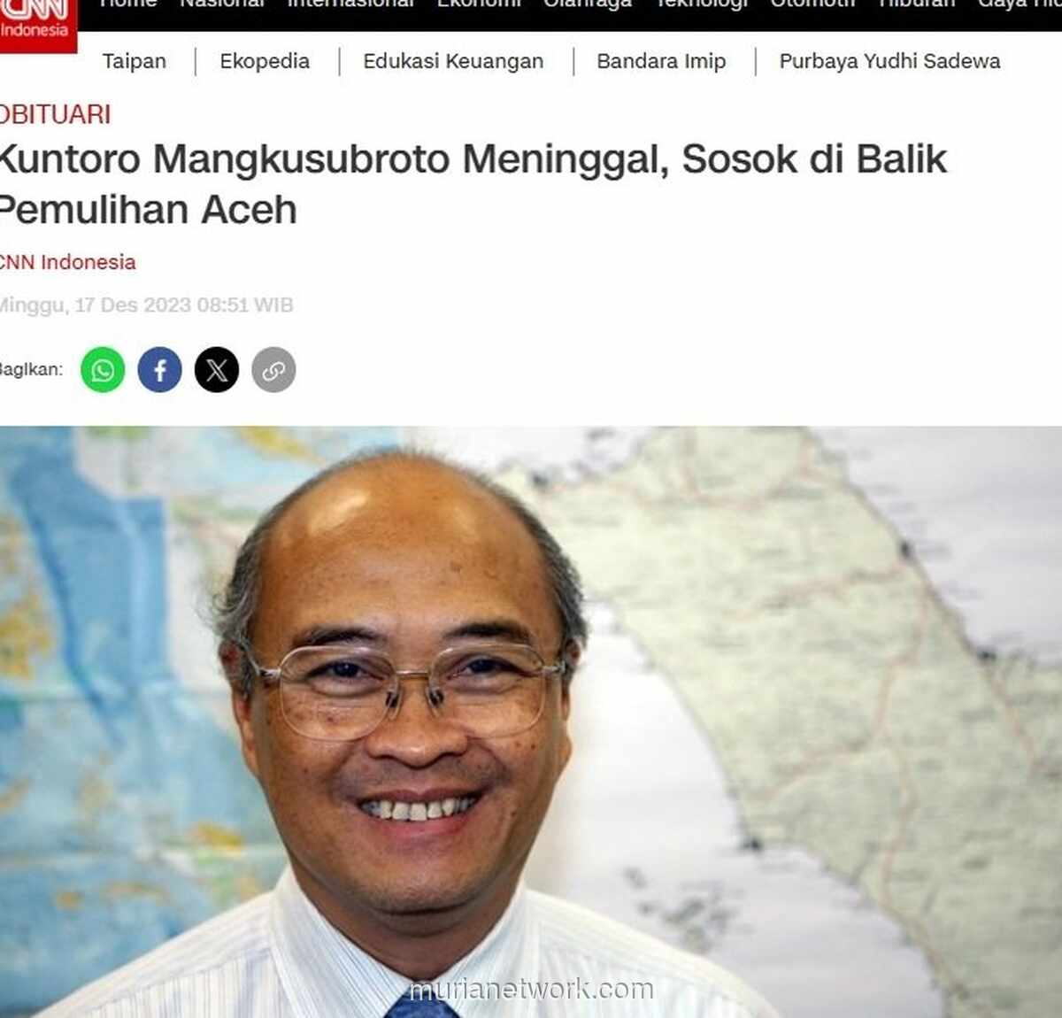 Kuntoro Mangkusubroto: Kisah di Balik Model Pemulihan Aceh yang Menginspirasi Dunia